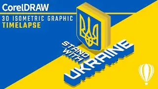 Create a 3D Isometric Graphic in CorelDraw | Coreldraw Tips Tricks & Techniques | Stand With Ukraine