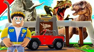 I Built The RICHEST MEGA DINOSAUR ZOO In The WORLD In Roblox Dinosaur Zoo TYCOON!