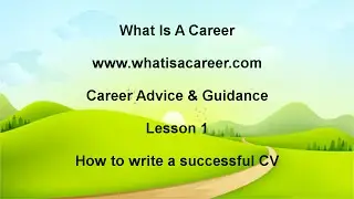 How to write a successful CV