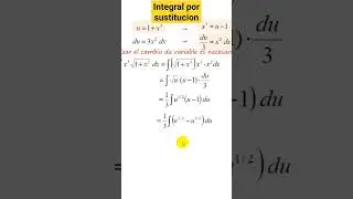 Integral por sustitucion