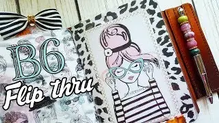 B6 Traveler's Notebook flip through | ApplePigLeatherArt