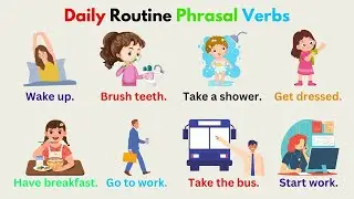 Daily use routine Vocabulary | Daily routine Vocabulary with Sentences | English Vocabulary