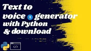 Text to Voice with Python! 🔥 Full TTS App Tutorial | Text to voice generator & Download ⬇️ | English