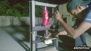 DIY multi purpose hydraulic press using hydraulic jack, mechanical project.