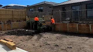 Removing a poorly done Retaining Wall Part 1
