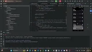 Demo of project MyAlarmExample1 in Android Studio