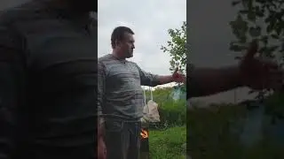 Жарим куриные крылышки на даче