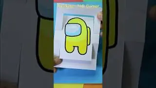 Turn Over Card / AMONG US art and paper craft / Крутая открытка перевёртыш Амонг Ас