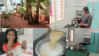 💯Vlog💥Under Staircase Bathroom Size🤔இது ரொம்ப Rare Burmese Desert😋 Molaesa👌Garden Cleaning🏡DIML