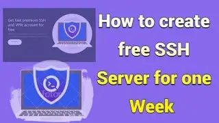 How to create free SSH Server for one week | sinhala Guide | Misantha Tec