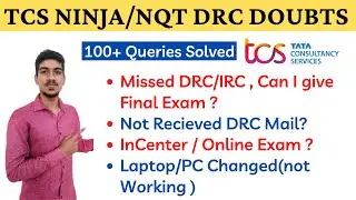 TCS NQT/Ninja DRC Missed Can I Give Final Exam | TCS NQT September 2021 | TCS NINJA 2021