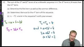 Grade 12 1.1 Sequences and Series Exercise 1 Question 12