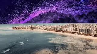 CHROmacey Beautiful frames of the sea with animation with a green background