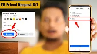 Facebook friend request off only follow | FB friend request off | Facebook friend request off