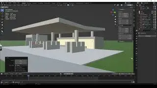 Timelapse modelling a gas station for Youtopia