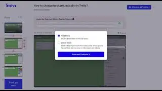 How to remove unwanted blocks from a video in Trainn?