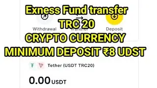 Exness fund Deposit , TRC 20 , Crypto currancy, Safely ✅✅✅