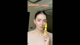 Zero makeup| American vs indian makeup look |daily use make