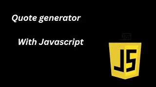 QuoteMaster: Building a Random Quote Generator with HTML, CSS, and JavaScript  