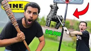 This UNBREAKABLE LINE-X Pinata Is Filled With $10,000!! First To Break It Takes All The Money!!