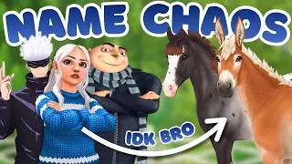 re-naming all my horses at 4am (a mess) || star stable online
