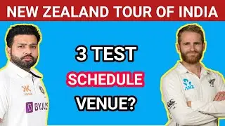 New Zealand tour of India 2024 schedule || India Vs New Zealand