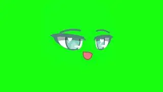 Eyes blue green screen