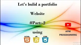 How To Make A Portfolio Website Using HTML CSS JS Part2 |  Complete Responsive Website Design