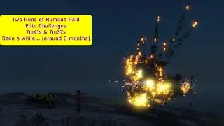 GTA Online - Two runs of Humane Raid after a six months break, Elite Challenges, 7m41s & 7m37s