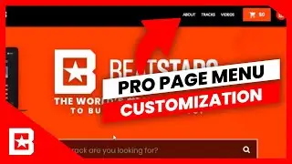 How To Customize Your BeatStars Pro Page Menu