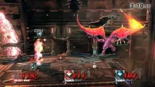 SSB4 - Buffed Level 9 Samus and Dark Samus