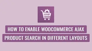 Woo Product Slider Pro - How to Enable WooCommerce Ajax Product Search