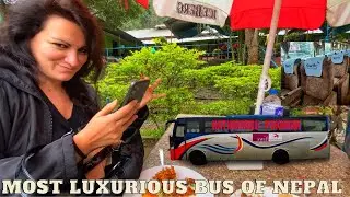 $15  LUXURIOUS BUS FROM KATHMANDU - POKHARA 🇳🇵 COASTER SWIFT ADVENTURE ⭐️