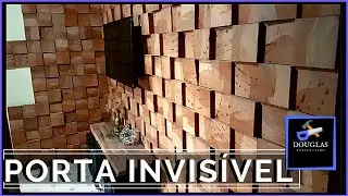 Porta Invisível Painel de Madeira (simples)