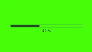Screen Loading Bar Isolated Green  Screen Videos | Green screen videos