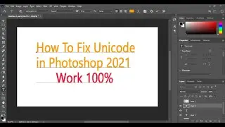 How to Fix Unicode in Photoshop 2021, Work 100%