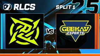 NIP vs GEEKAY | LB R1 - Europe Open #1 - RLCS 2025