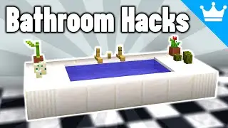 10+ Bathroom Building Hacks in Minecraft!