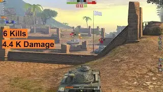 M48A2 Raumpanzer Rhino || World of Tanks Blitz || 1 vs 4 || 6 kills, 4.4k damage 