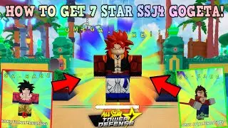 [350K CODE]✨HOW TO GET NEW 7 STAR SSJ4 GOGETA *EASIEST METHOD* ALL STAR TOWER DEFENSE ROBLOX TD