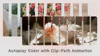 Swiper Autoplay Slider with Clip-Path Animation | HTML, CSS, Javascript Tutorial 