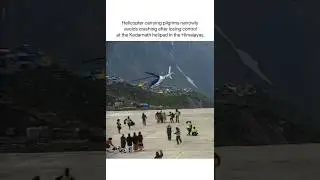 Kedarnath mai Helicopter ki Emergency Landing 🥶 #shorts