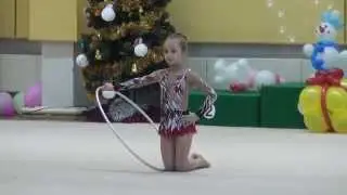 Борискина Софья, 2006, обруч,  Первенство СШОР 25, декабрь 2014.