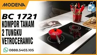 KOMPOR 2 TUNGKU VETROCERAMIC TAHAN LAMA! MODENA BC 1721