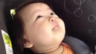 Talking to her guardian angel