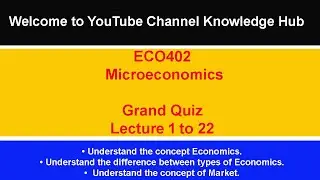 Grand Quiz Eco402 Microeconomics