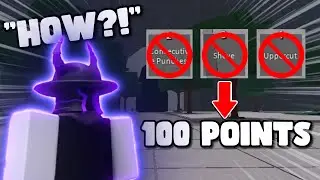 Speedrunning 100 Points in Ranked but I Can't Use My Moveset | (The Strongest Battlegrounds)