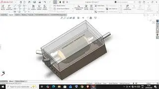 Moteur - assemblage de 6 pièces mécanique SOLIDWORKS 2025