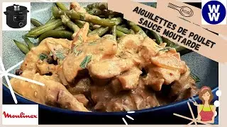 Aiguillettes de poulet sauce moutarde WeightWatchers avec mon Turbo cuisine Moulinex (@SandCookLook)