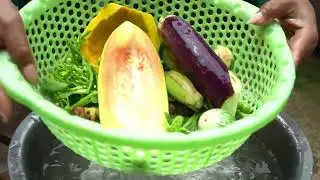 Cooking a traditional Khmer food | Khmer Cambodian vegetables